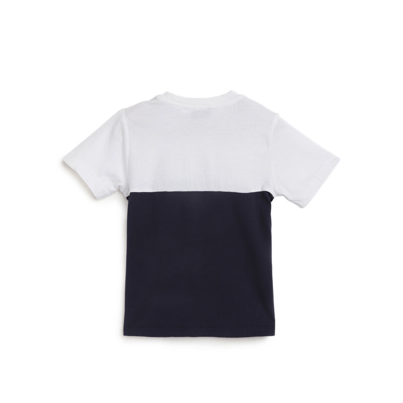 Boys Dark Blue Solid Short Sleeve T-Shirt image number 1